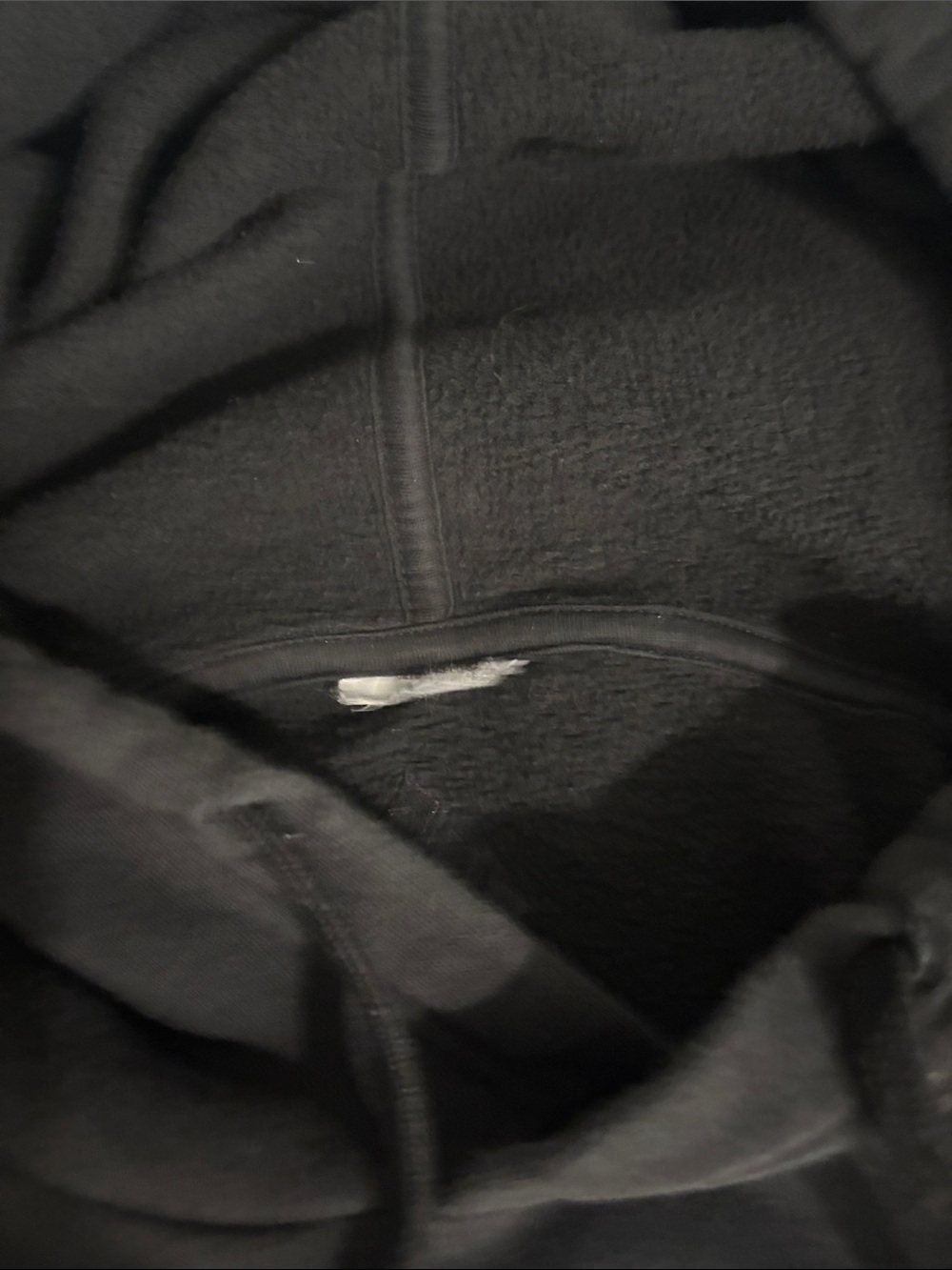adidas Black Hoodie with White Logo Print - Picture 2 of 3